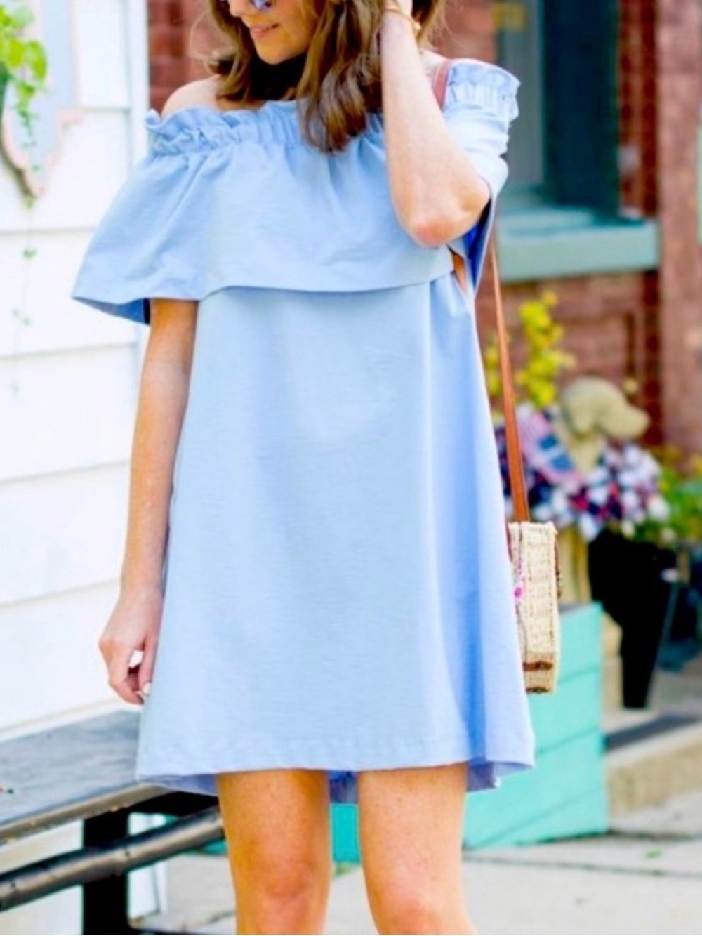 Off-Shoulder Ruffle Sundress - Picture 7 of 7